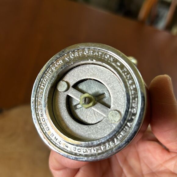 George S. Thompson Teak Pepper Grinder - Picture 4 of 7